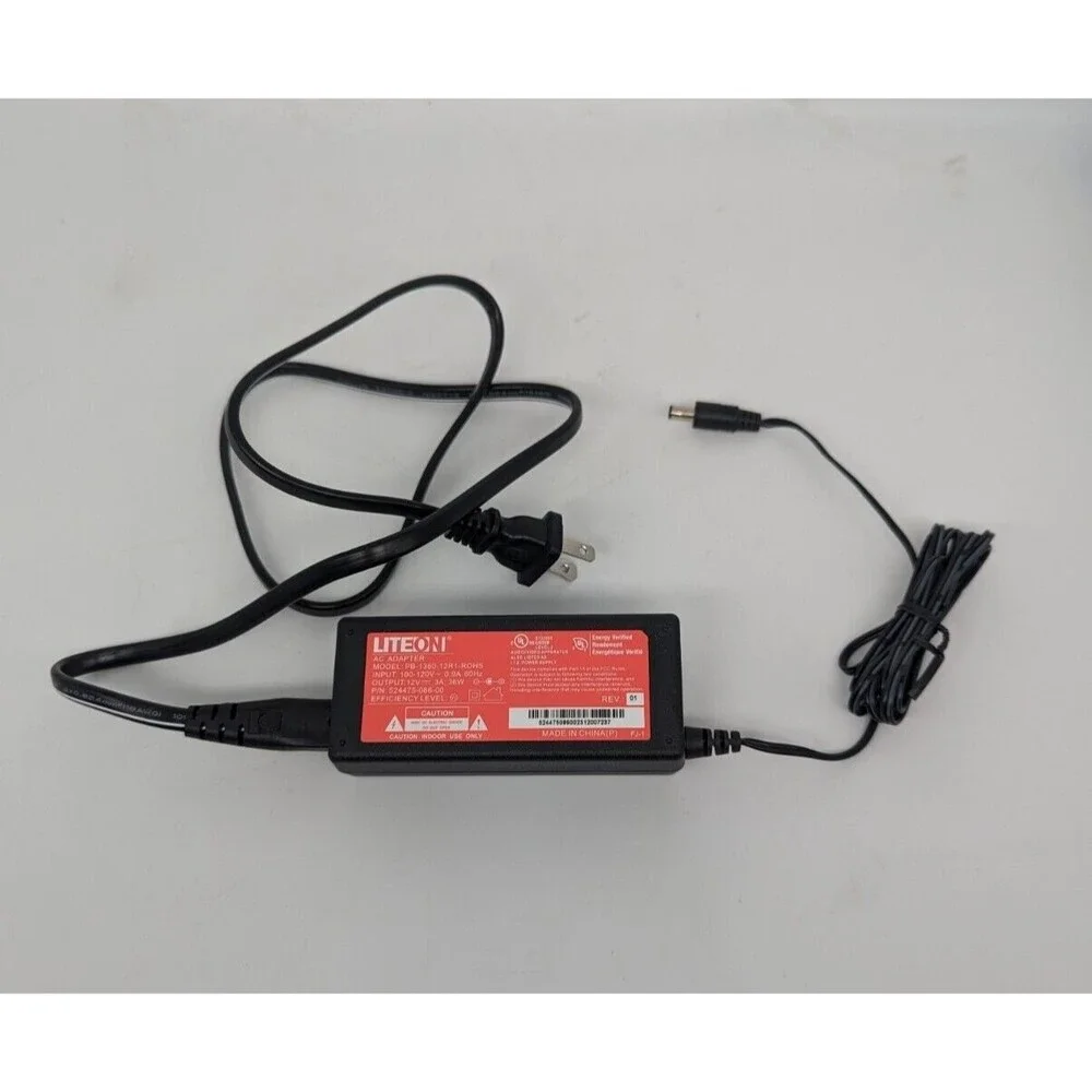 Genuine LiteOn Verizon FiOS AC Adapter Power Supply 12V PB-1360-12R1-ROHS